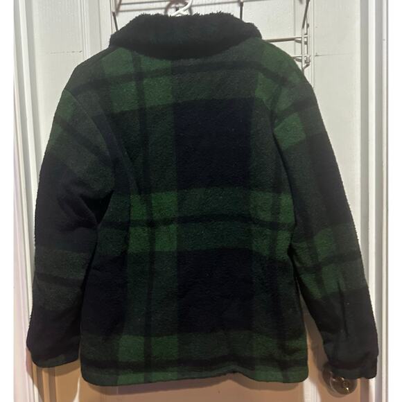 Vintage McGregor 50s 60s Wool Plaid Tweed Lined Car Coat Size Medium RARE! - Picture 3 of 8